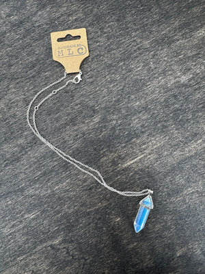 Clear Crystal Necklace Mushroom Lady Co