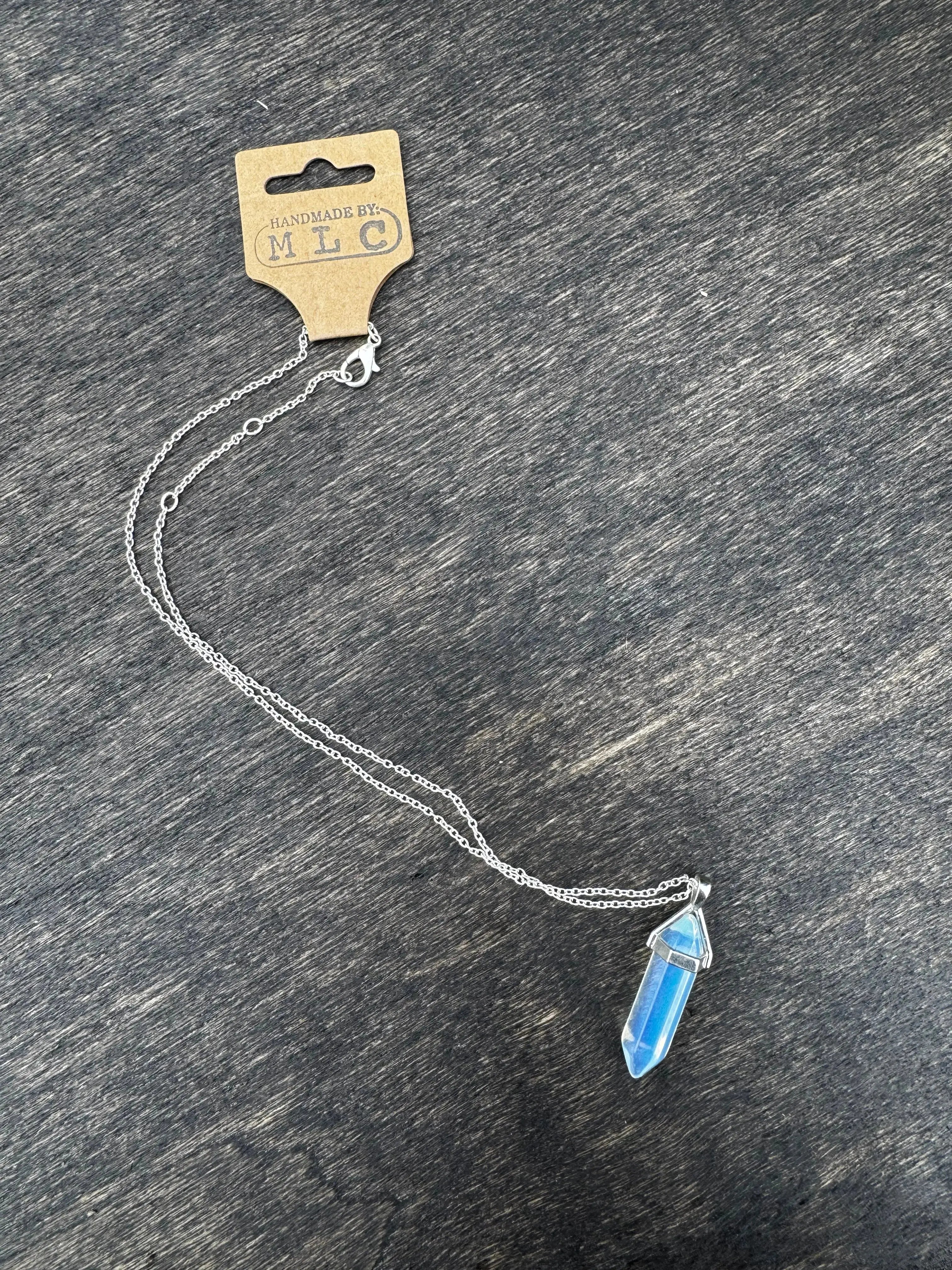 Clear Crystal Necklace Mushroom Lady Co