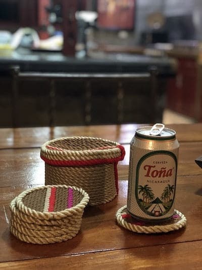 Rope Coasters without Box handcrafted rope coasters by Nomadic State of Mind, view 2