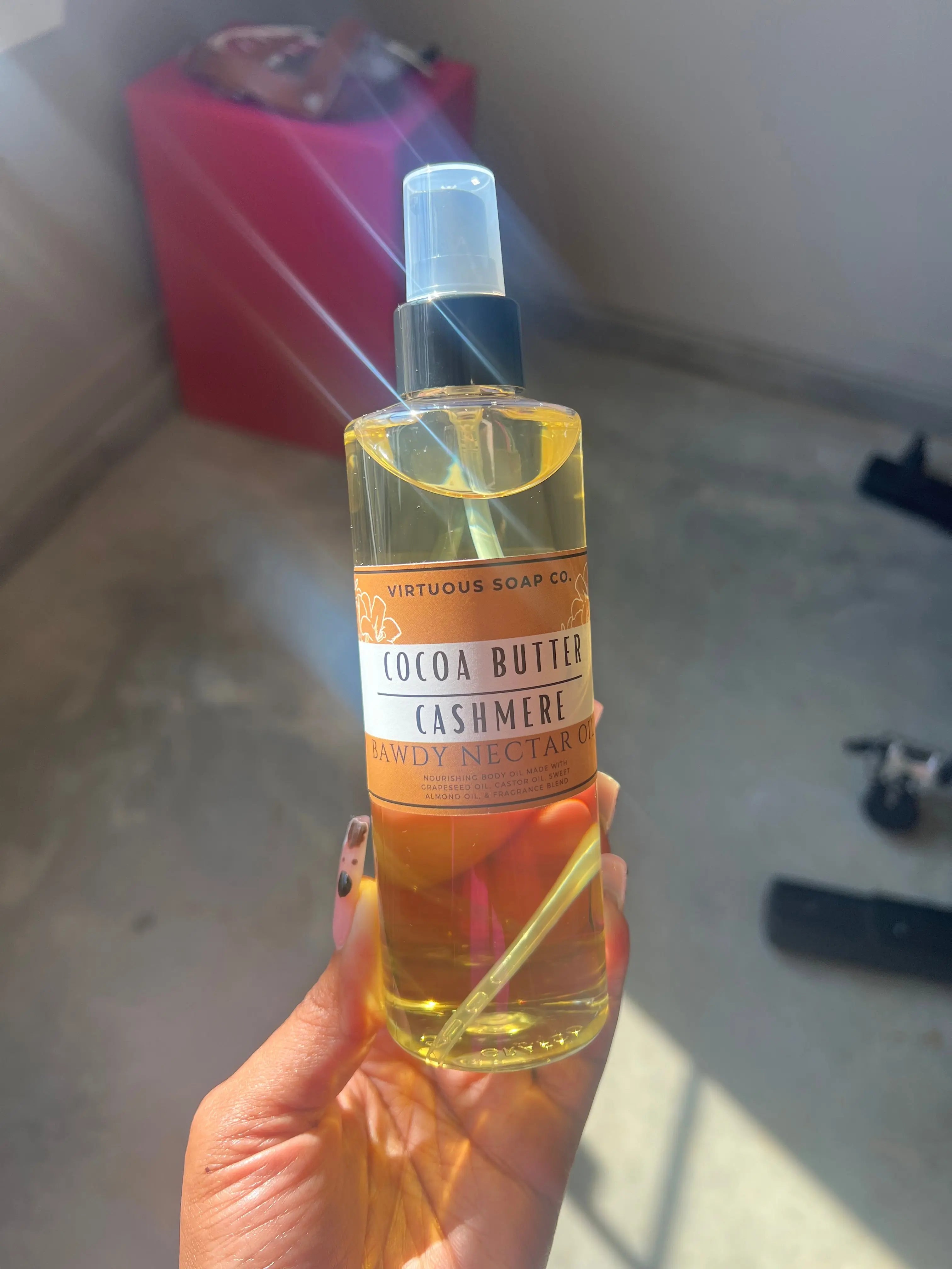 Cocoa Butter Cashmere bawdy oil Virtuous Soap Company