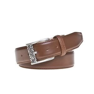 Roger Ximenez cognac custom leather belt with bespoke sizing options