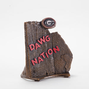Georgia Bulldogs Cast Bronze Dawg Nation