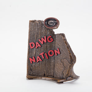 Georgia Bulldogs Cast Bronze Dawg Nation