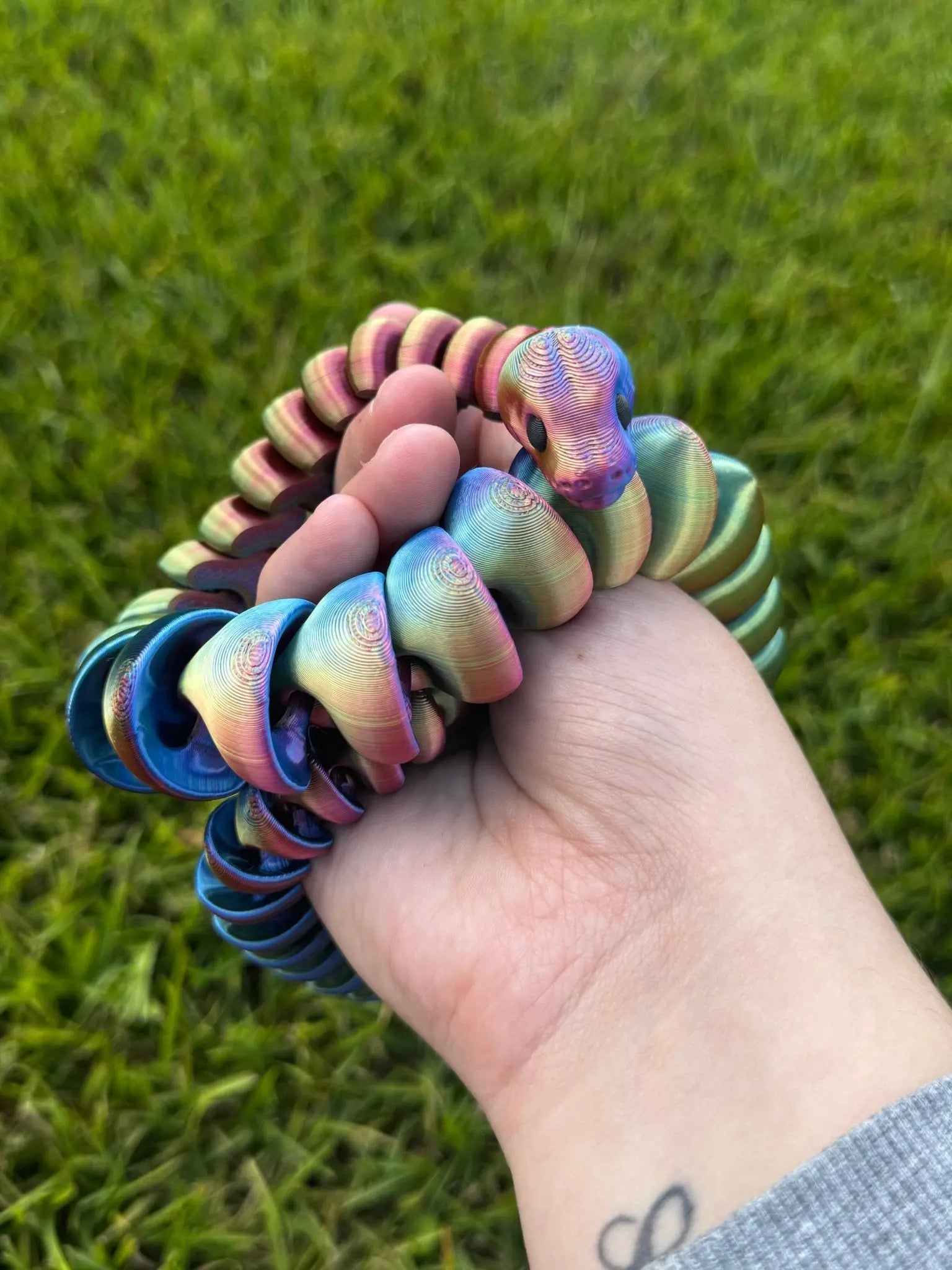 Color Shift Snake Fidget Toy Mushroom Lady Co