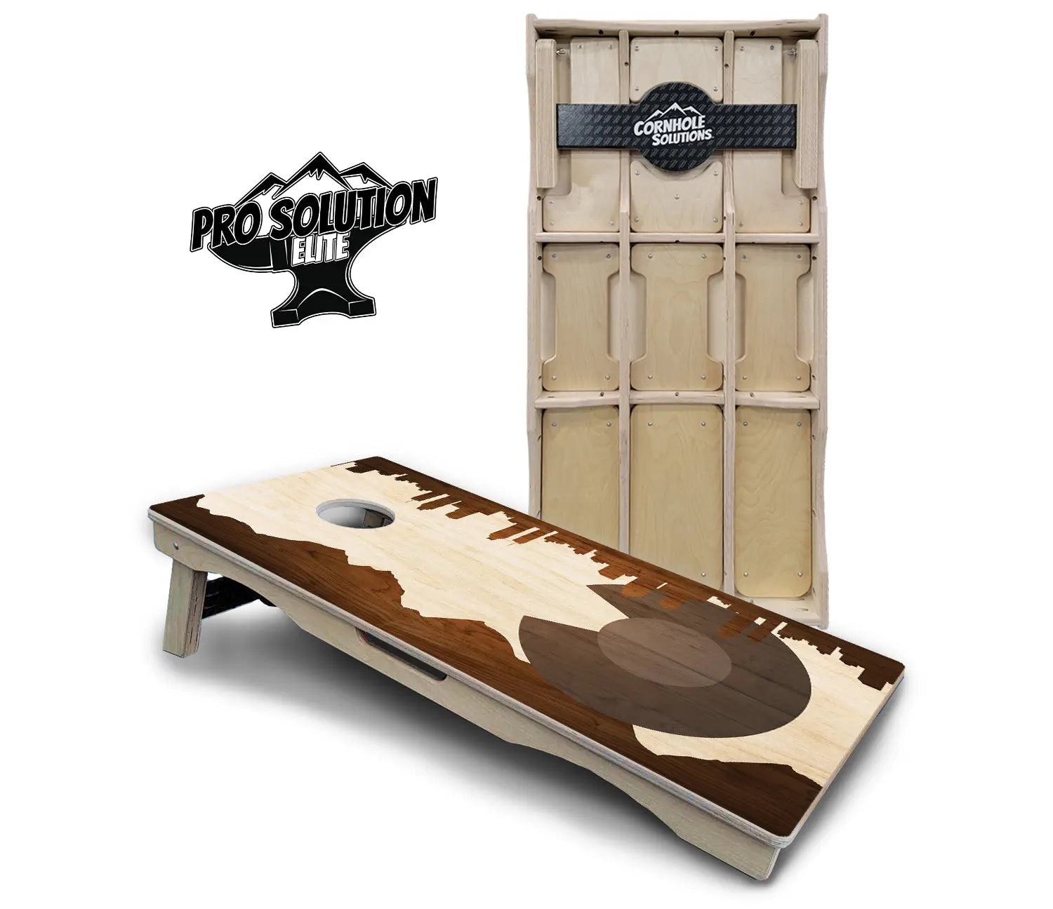 Colorado Wood Skyline Cornhole Boards - Pro Solution Elite Series Cornhole Solutions