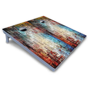 Colorful Brick Cornhole Boards - All Weather Series Cornhole Solutions