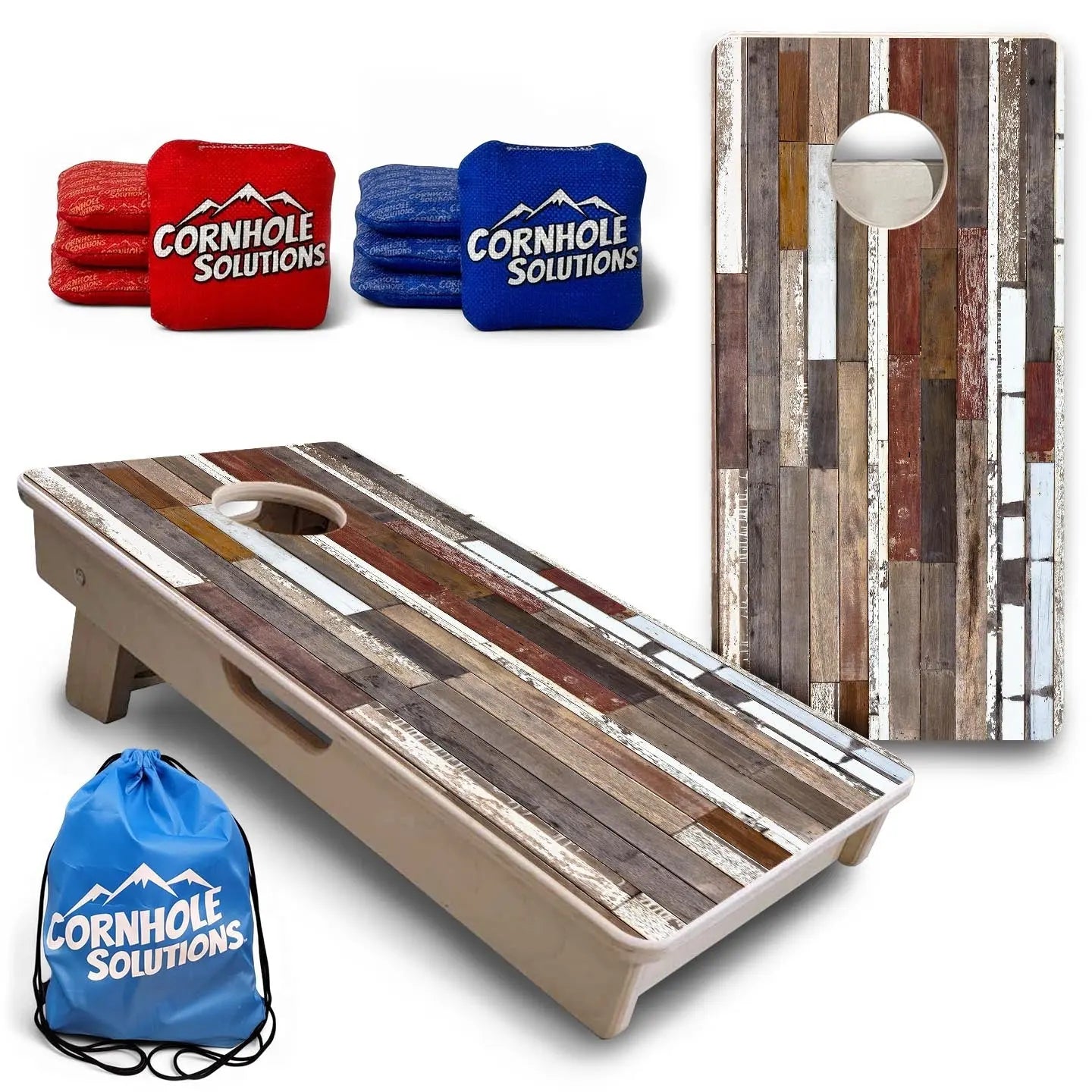 Colorful Planks - Mini or Vacation Size Cornhole Boards Cornhole Solutions