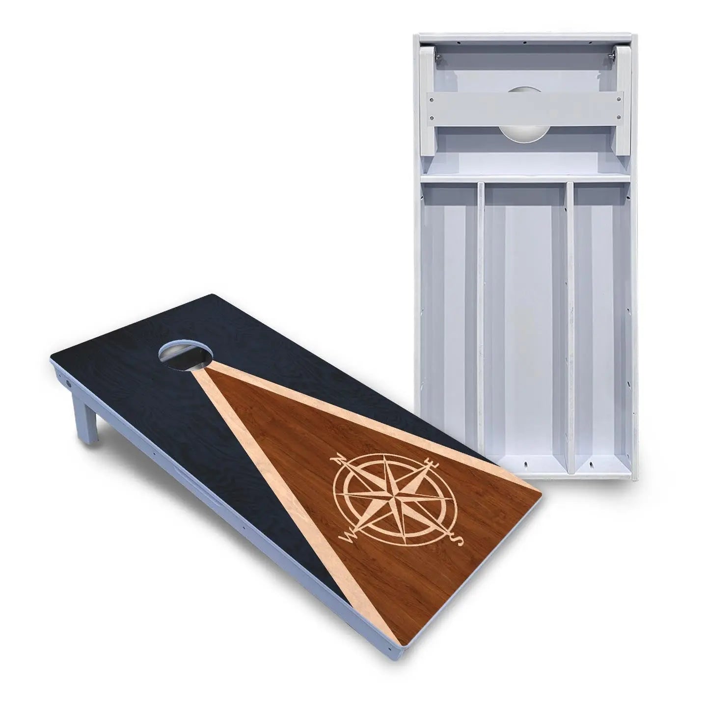 Compass Stain Triangle Cornhole Boards - All Weather Series Cornhole Solutions