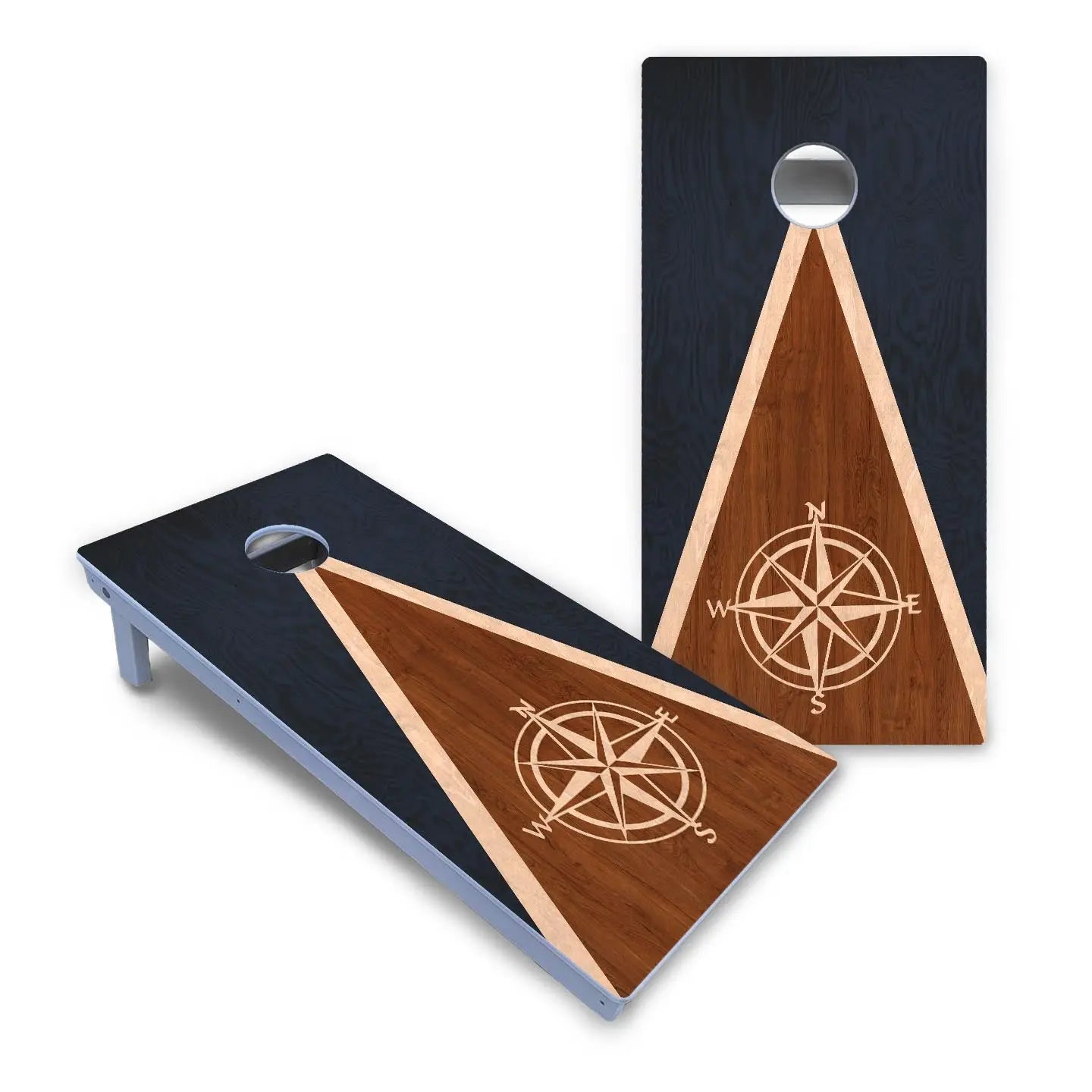 Compass Stain Triangle Cornhole Boards - All Weather Series Cornhole Solutions