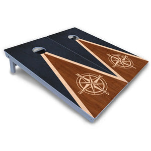 Compass Stain Triangle Cornhole Boards - All Weather Series Cornhole Solutions