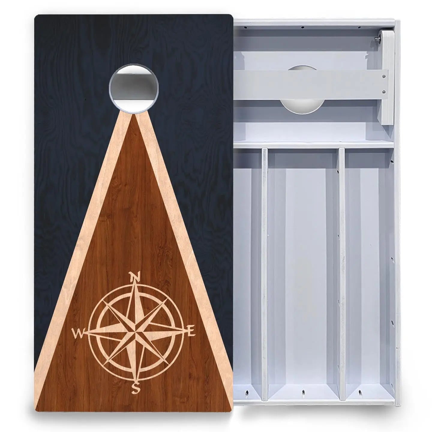 Compass Stain Triangle Cornhole Boards - All Weather Series Cornhole Solutions