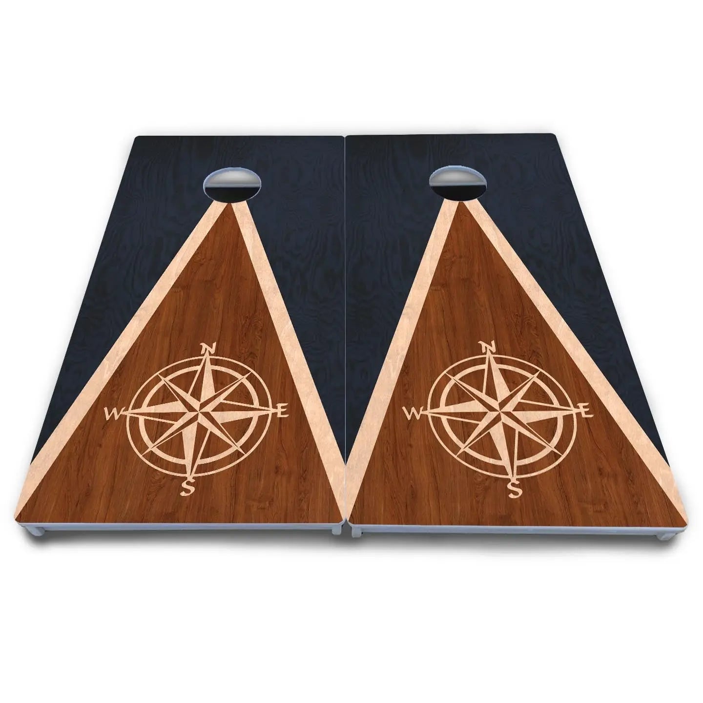 Compass Stain Triangle Cornhole Boards - All Weather Series Cornhole Solutions