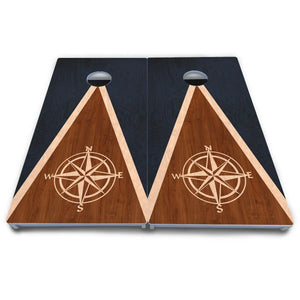 Compass Stain Triangle Cornhole Boards - All Weather Series Cornhole Solutions