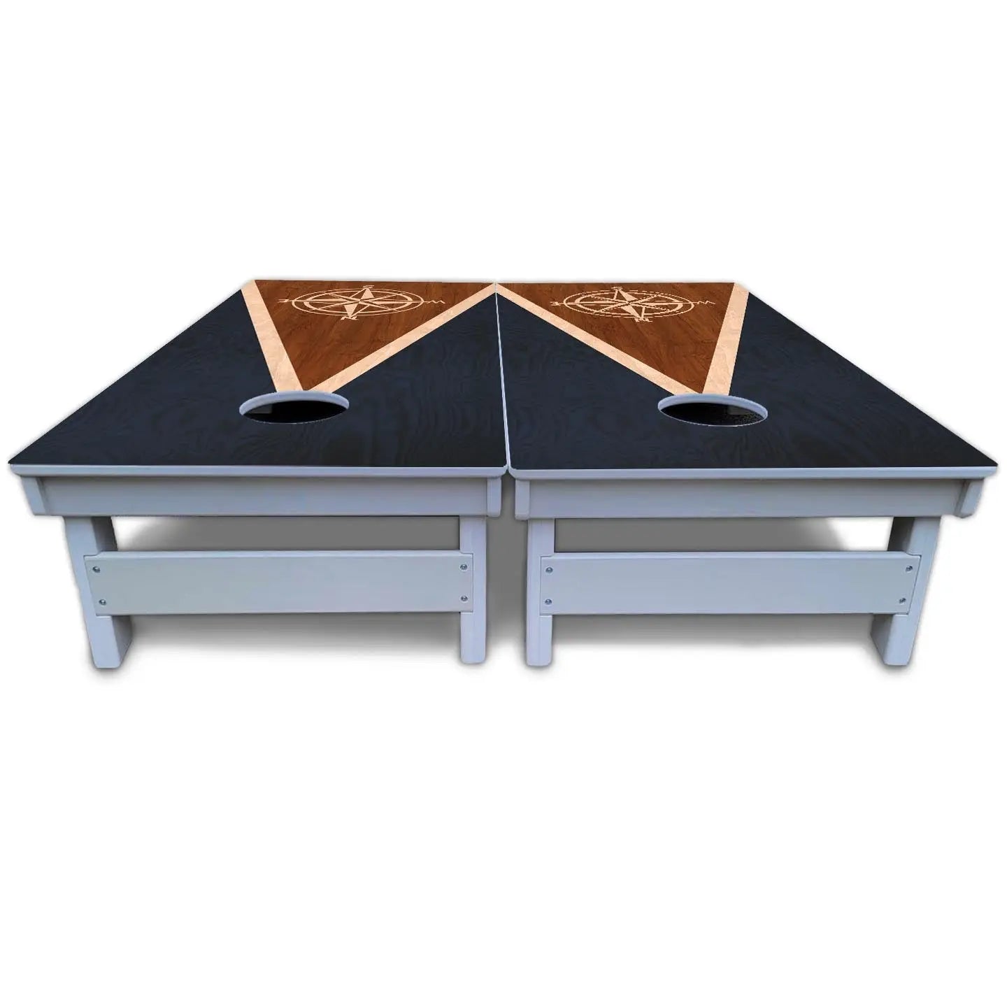 Compass Stain Triangle Cornhole Boards - All Weather Series Cornhole Solutions