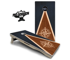 Compass Stain Triangle Cornhole Boards - Pro Solution Elite Series Cornhole Solutions