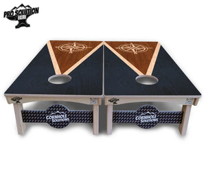 Compass Stain Triangle Cornhole Boards - Pro Solution Elite Series Cornhole Solutions