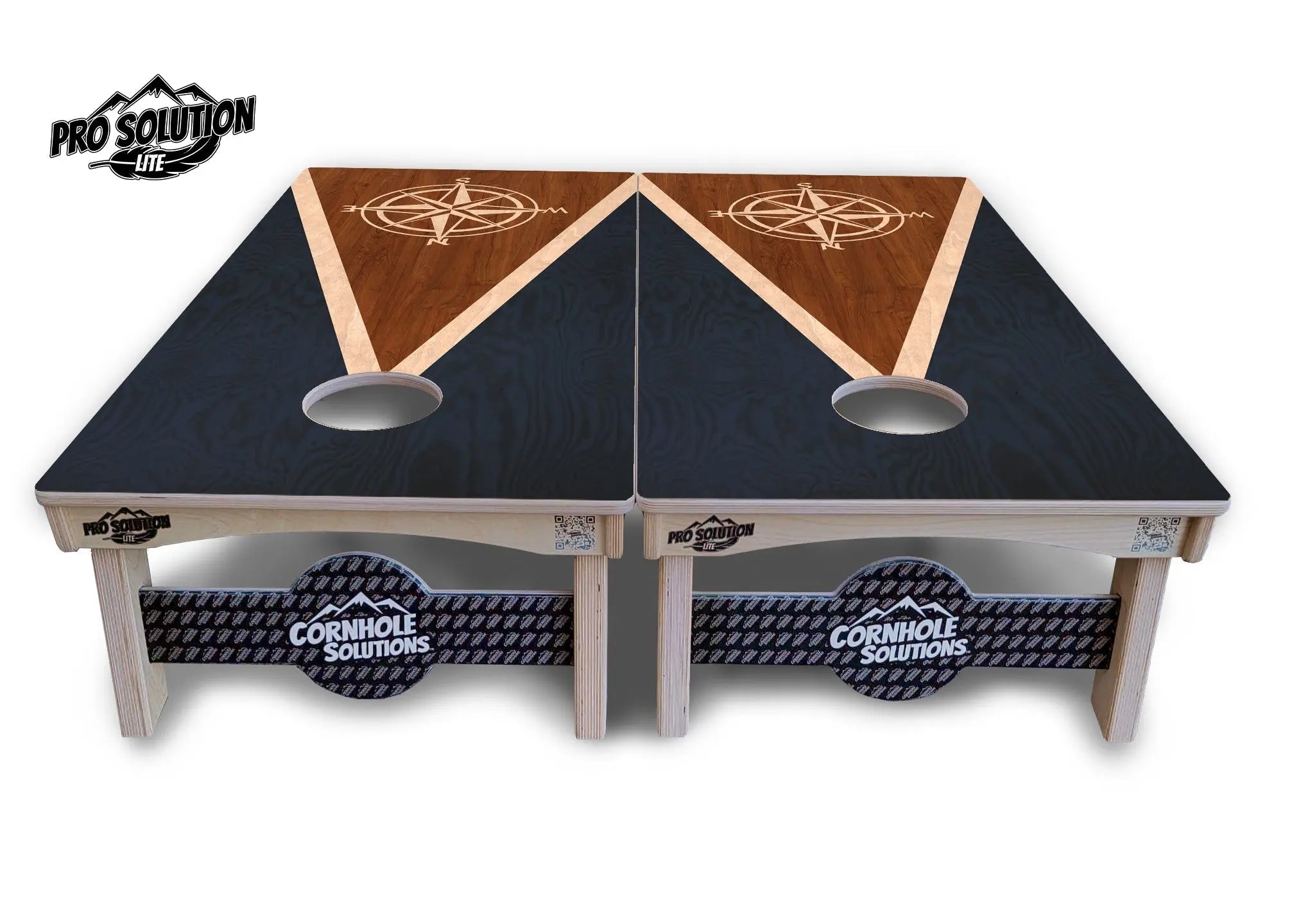 Compass Stain Triangle Cornhole Boards - Pro Solution Lite Series Cornhole Solutions