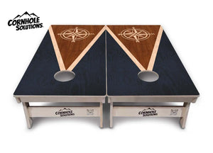 Compass Stain Triangle Cornhole Boards - Professional Tournament Series Cornhole Solutions
