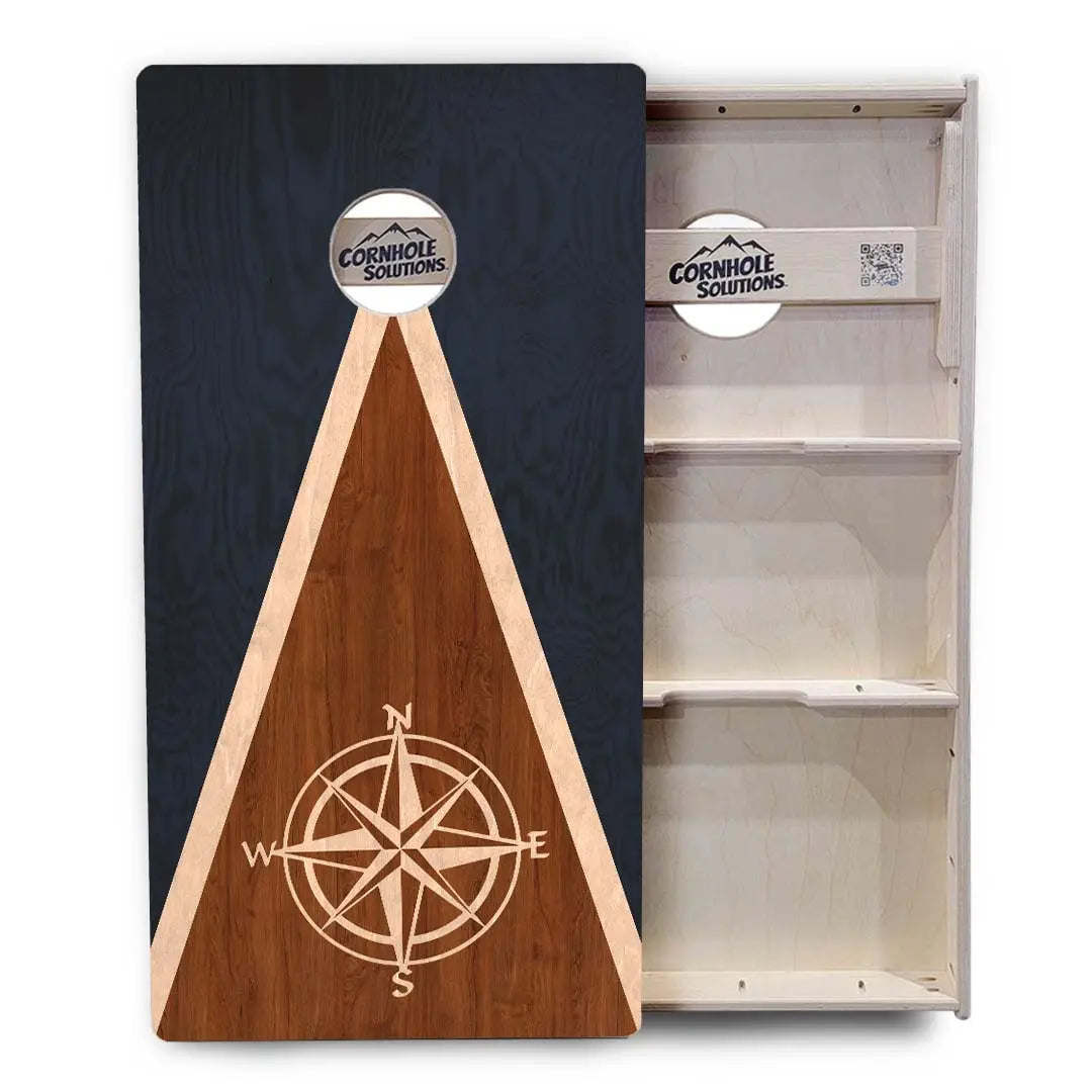 Compass Stain Triangle Cornhole Boards - Professional Tournament Series Cornhole Solutions