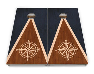 Compass Stain Triangle Cornhole Boards - Professional Tournament Series Cornhole Solutions