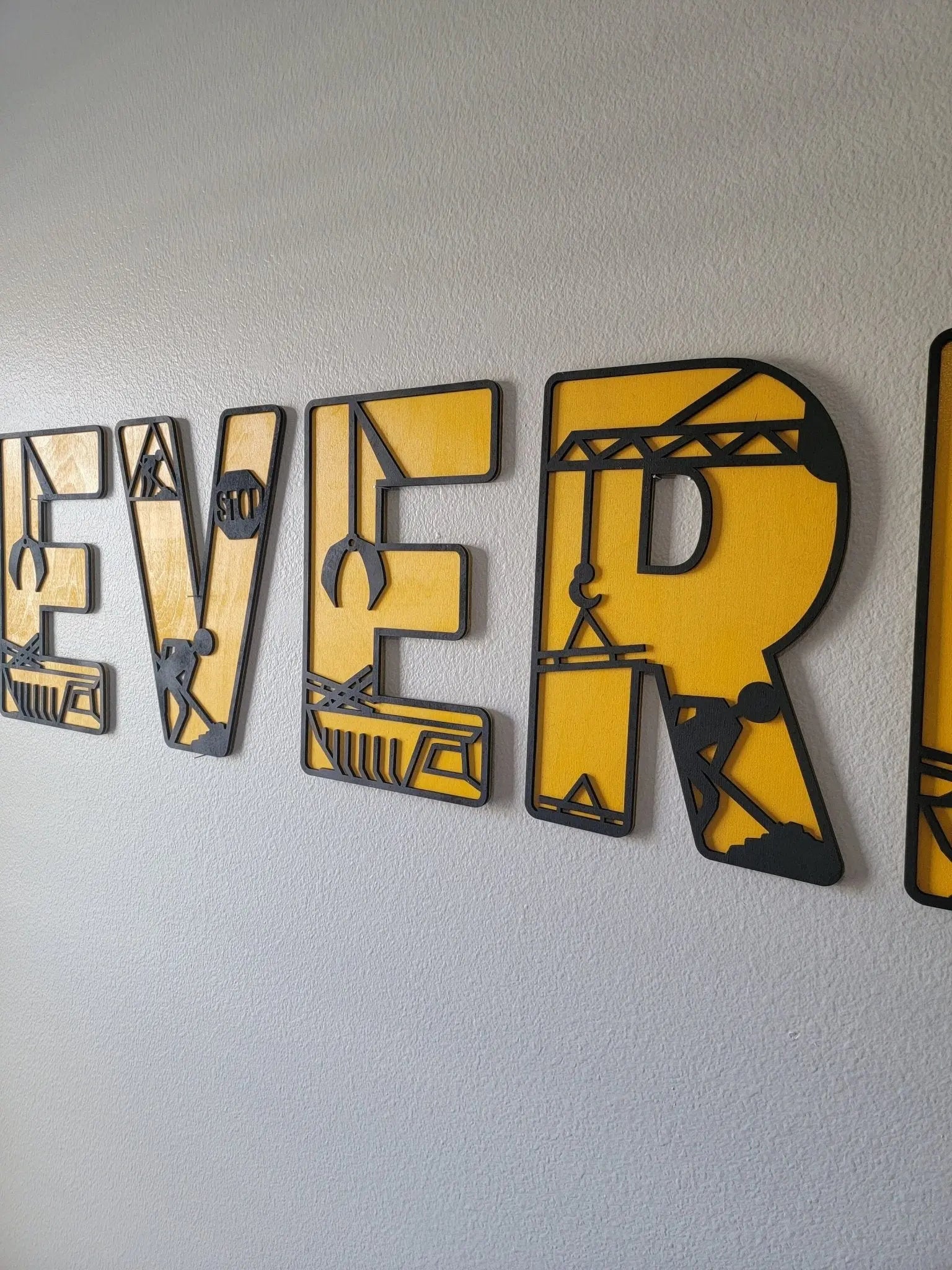 Construction Letters EverLee Creations