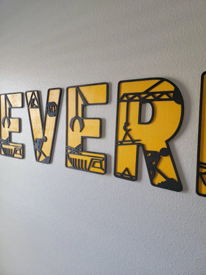 Construction Letters EverLee Creations