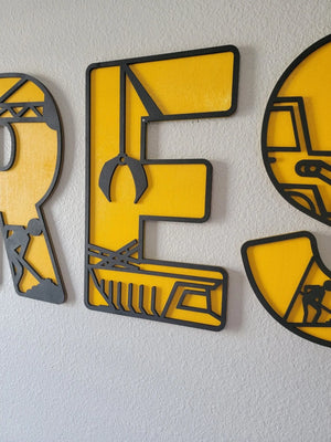 Construction Letters EverLee Creations
