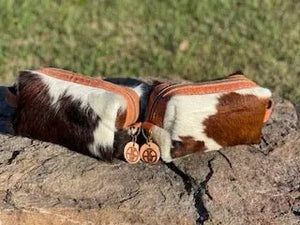 Cowhide Dop Bags - Main Street Collective: Leather Toiletry or Makeup Bags