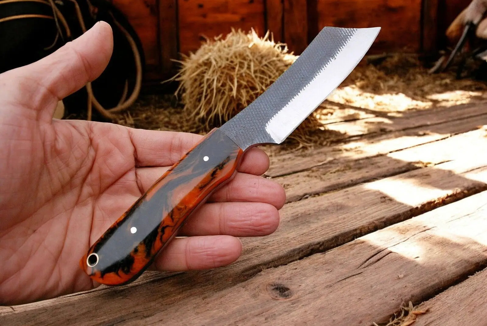 Cowboy Knife – Rugged Custom Wild West Edition 2025 Damascus Knife Store