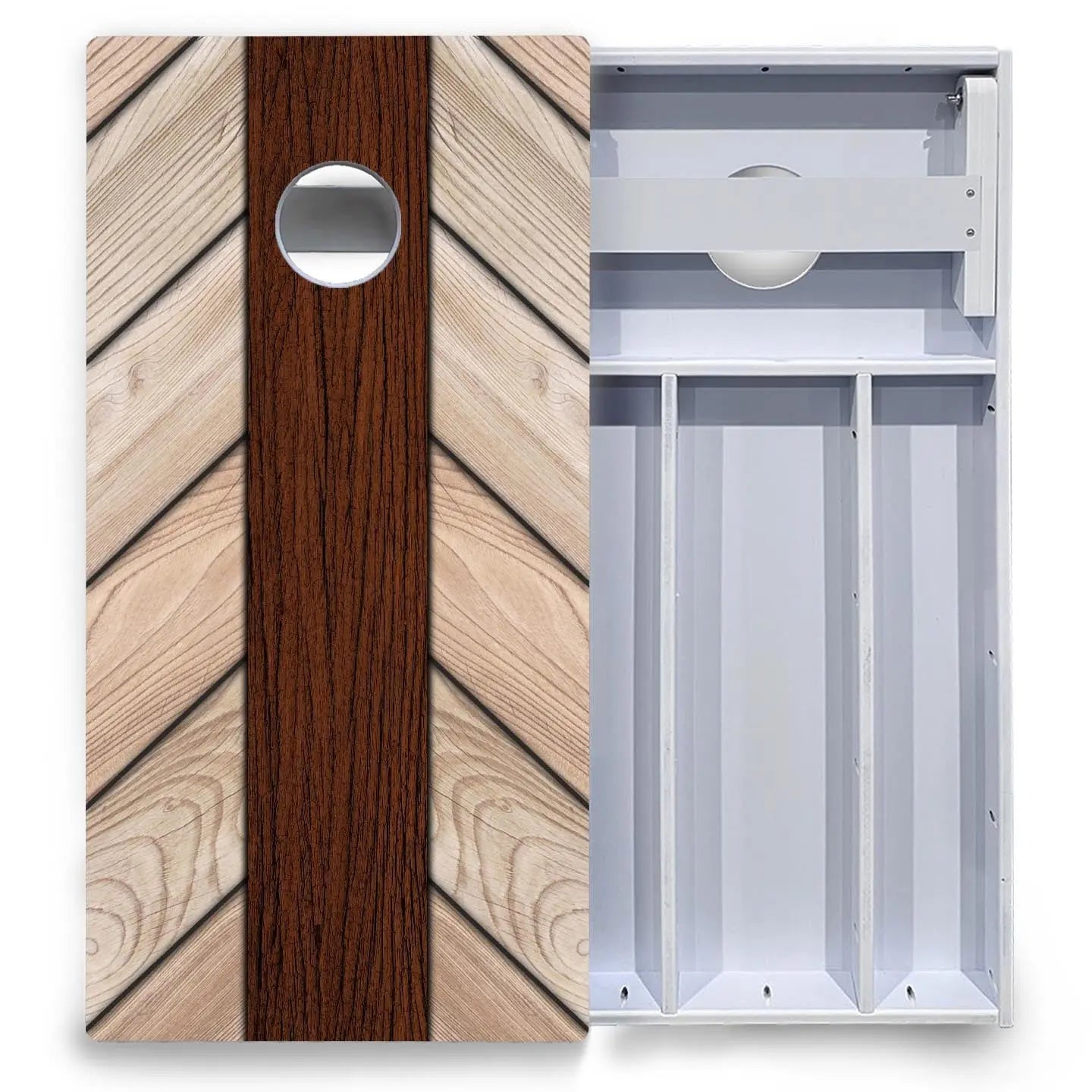 Cream Planks Cornhole Boards - All Weather Series Cornhole Solutions