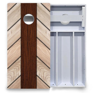 Cream Planks Cornhole Boards - All Weather Series Cornhole Solutions
