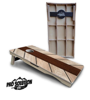 Cream Planks Cornhole Boards - Pro Solution Lite Series Cornhole Solutions