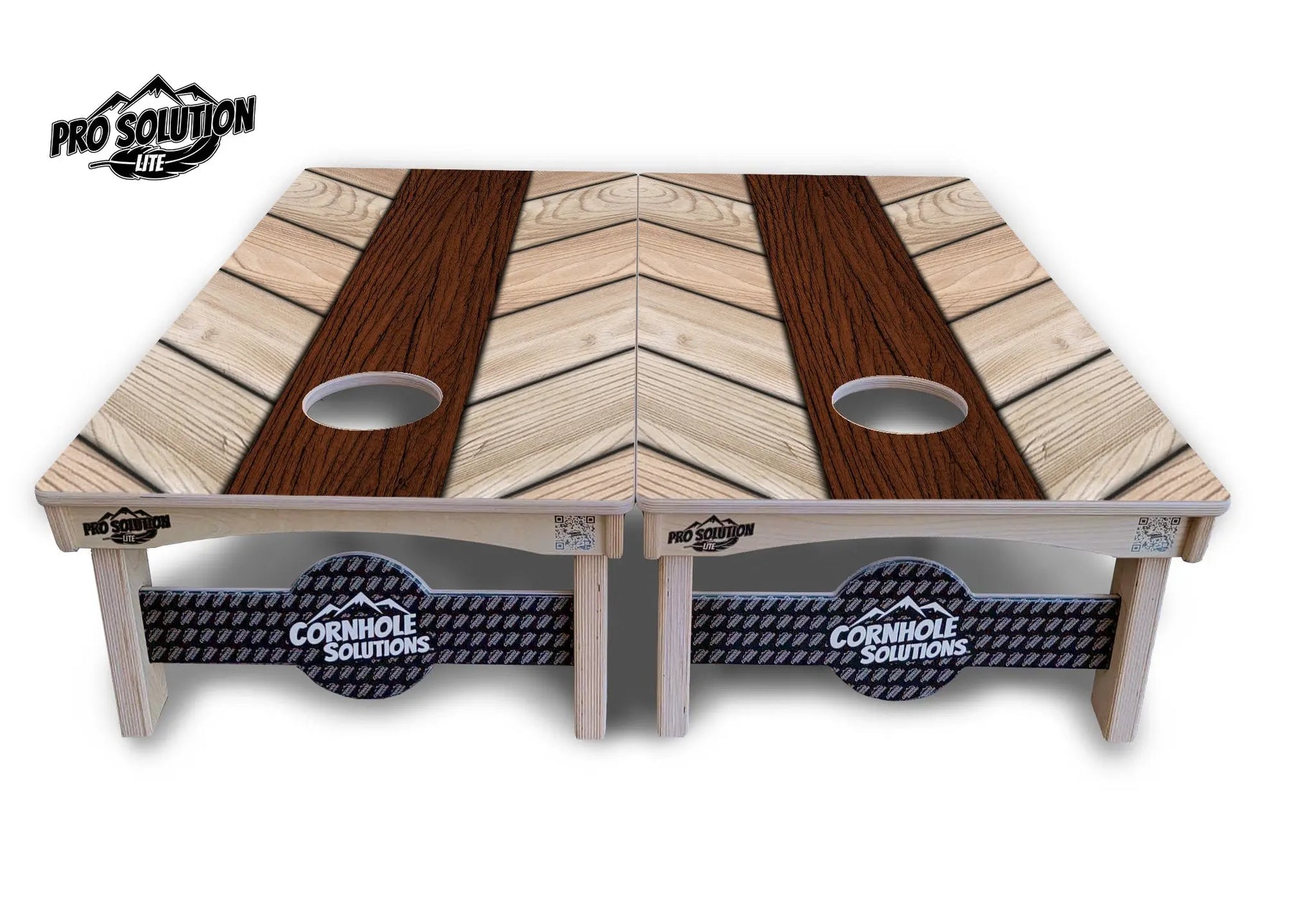 Cream Planks Cornhole Boards - Pro Solution Lite Series Cornhole Solutions