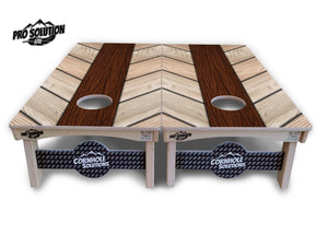 Cream Planks Cornhole Boards - Pro Solution Lite Series Cornhole Solutions