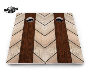 Cream Planks Cornhole Boards - Pro Solution Lite Series Cornhole Solutions