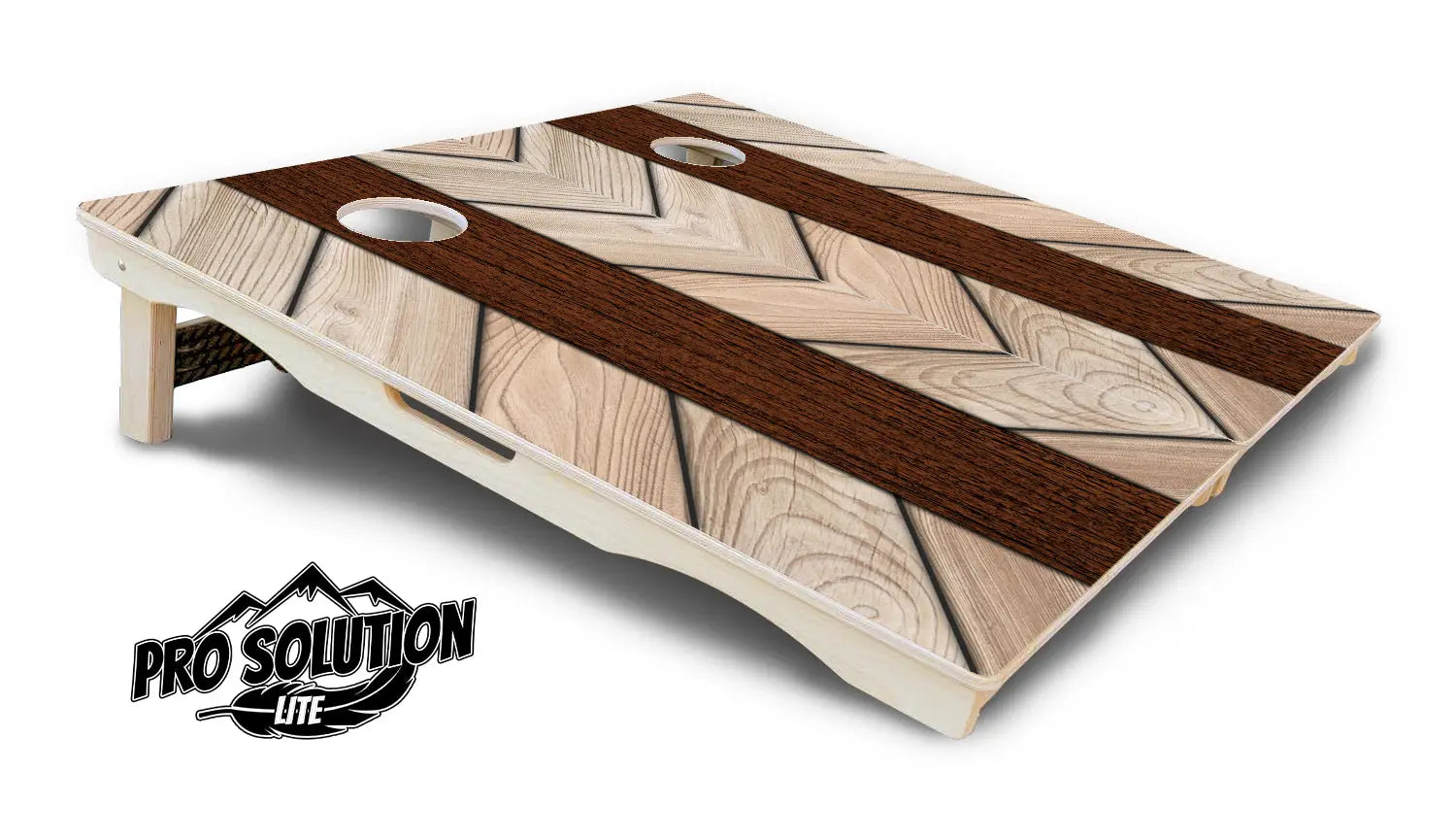 Cream Planks Cornhole Boards - Pro Solution Lite Series Cornhole Solutions