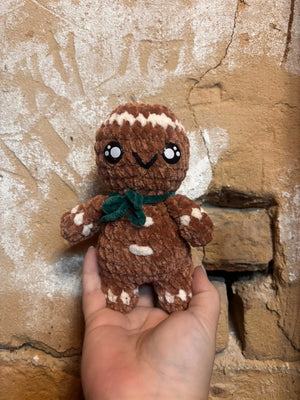 Crocheted Christmas Set Featuring: Gingerbread man, Reindeer, Mr. Snowman, and Grinch Klassy Krafts