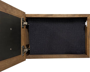 Decorative Gun Cabinet Wall-Mounted & Secure with a Cross and Exodus 22:2 - Gun safe To Securely Store Your Gun & Home Self Defense Gear