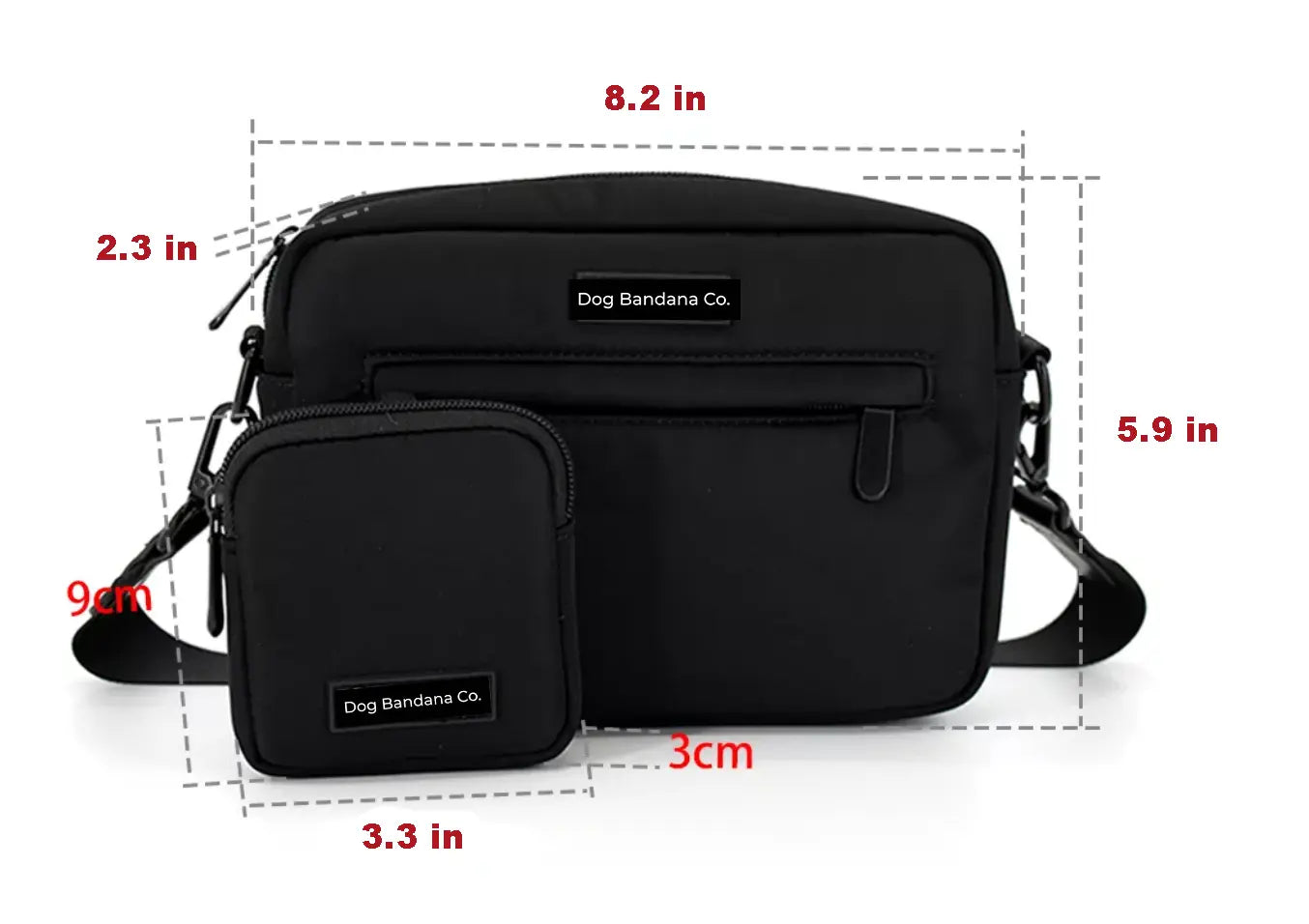 Crossbody Dog Walking Bag Dog Bandana Co.