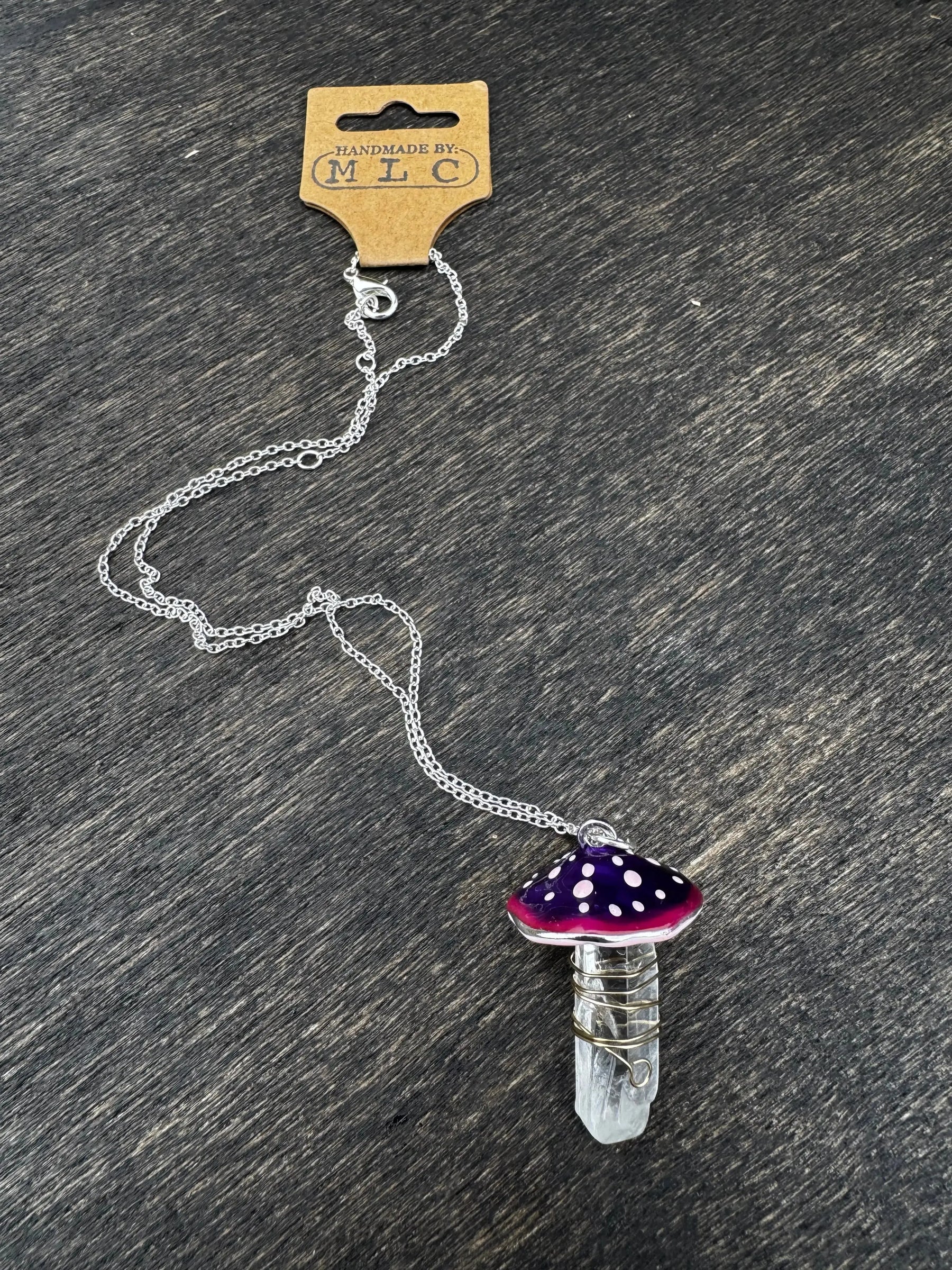 Crystal Shroom Necklace Mushroom Lady Co