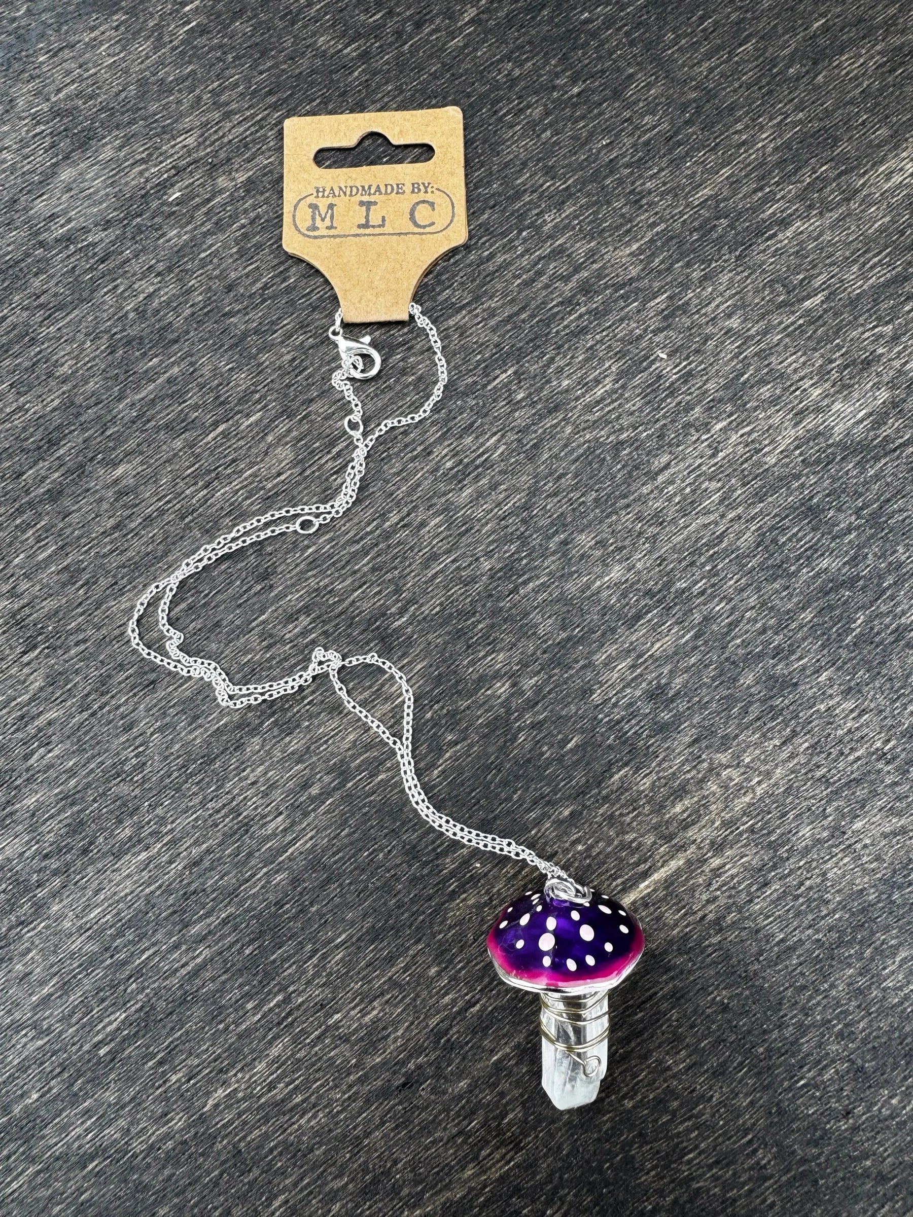 Crystal Shroom Necklace Mushroom Lady Co