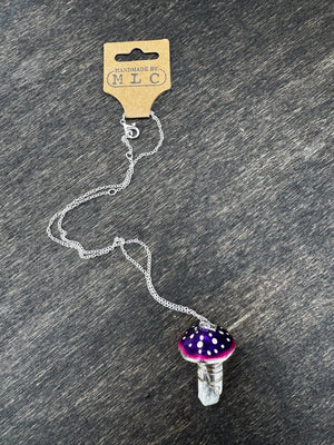 Crystal Shroom Necklace Mushroom Lady Co