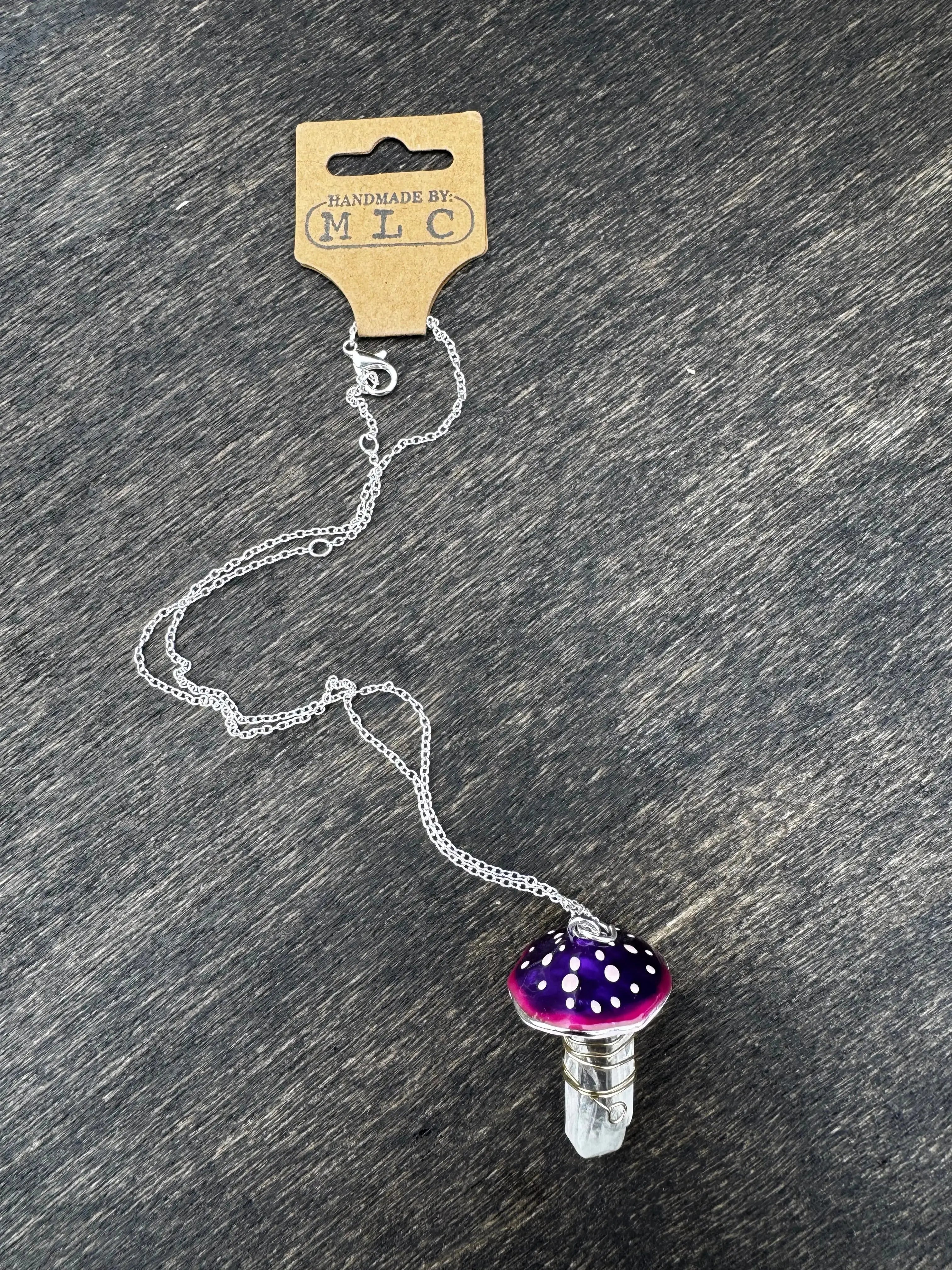 Crystal Shroom Necklace Mushroom Lady Co