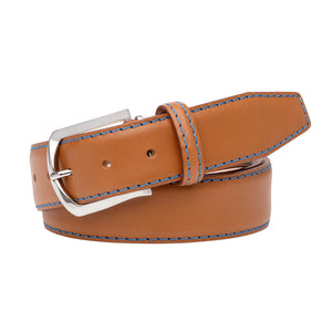 Cuero smooth calf belt showing handmade leather craftsmanship