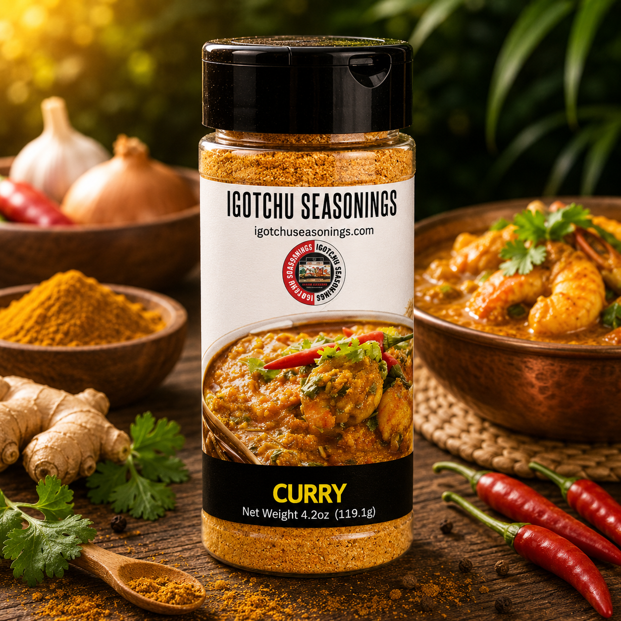 Igotchu Curry Seasoning by Igotchu Seasonings, Southern food gift main product photo