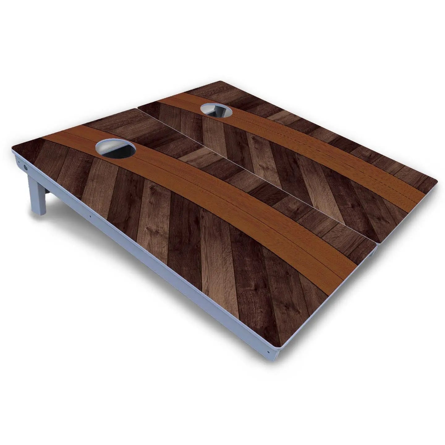 Curved Herringbone Cornhole Boards - All Weather Series Cornhole Solutions