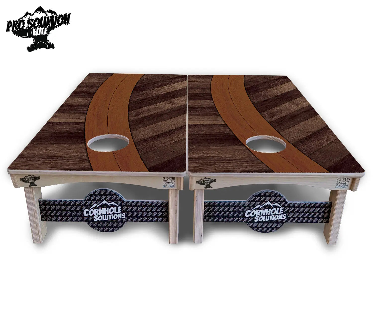 Curved Herringbone Cornhole Boards - Pro Solution Elite Series Cornhole Solutions