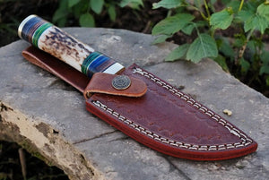 Custom Handmade Hunting Knife – Damascus Steel Blade Damascus Knife Store