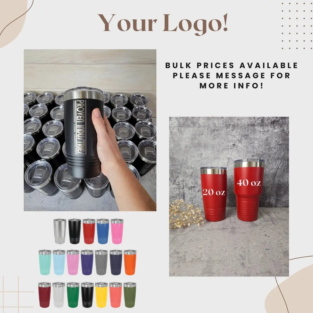 Custom Logo Tumbler EverLee Creations