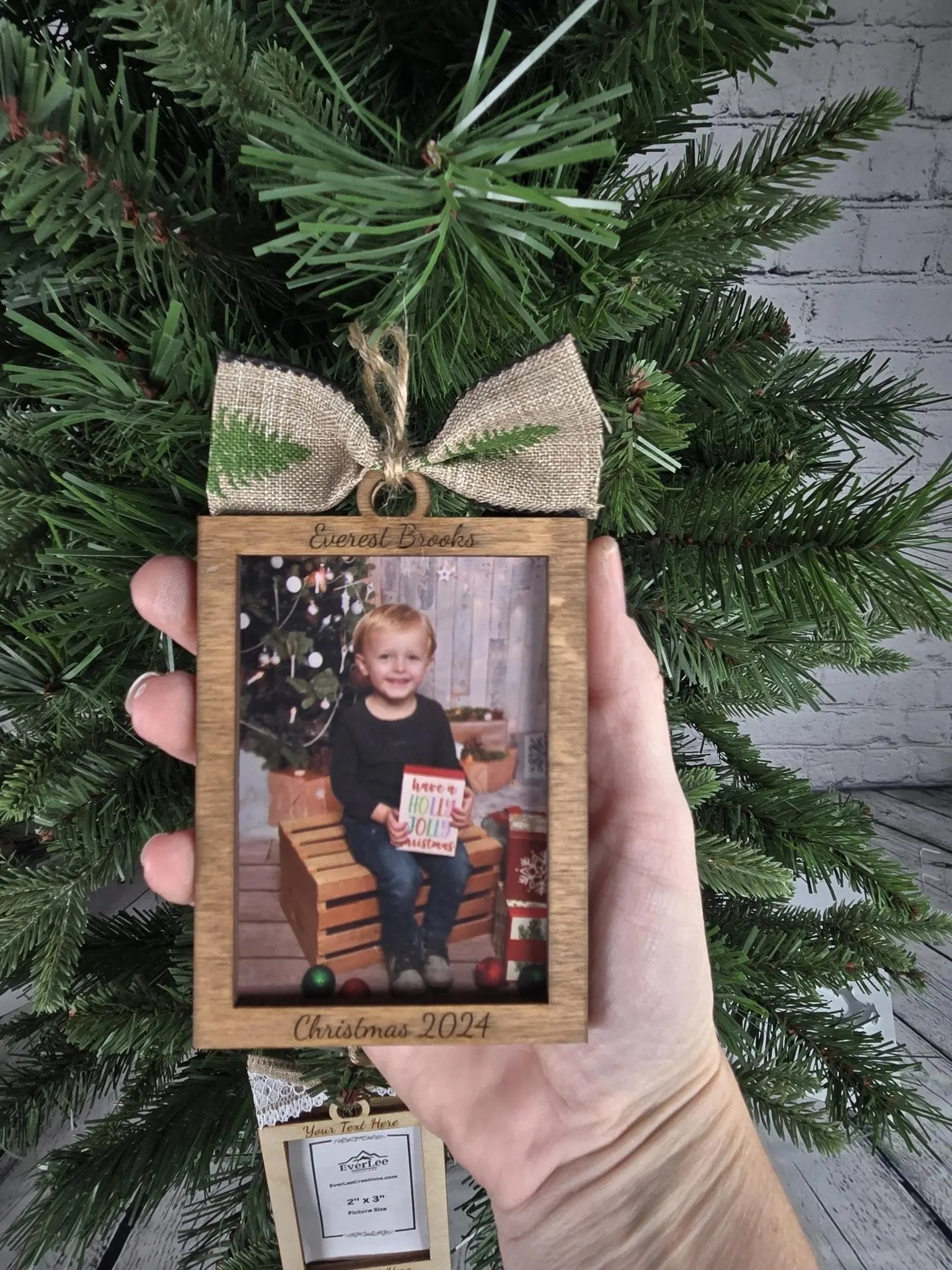 Custom Photo Ornament Picture Frame EverLee Creations